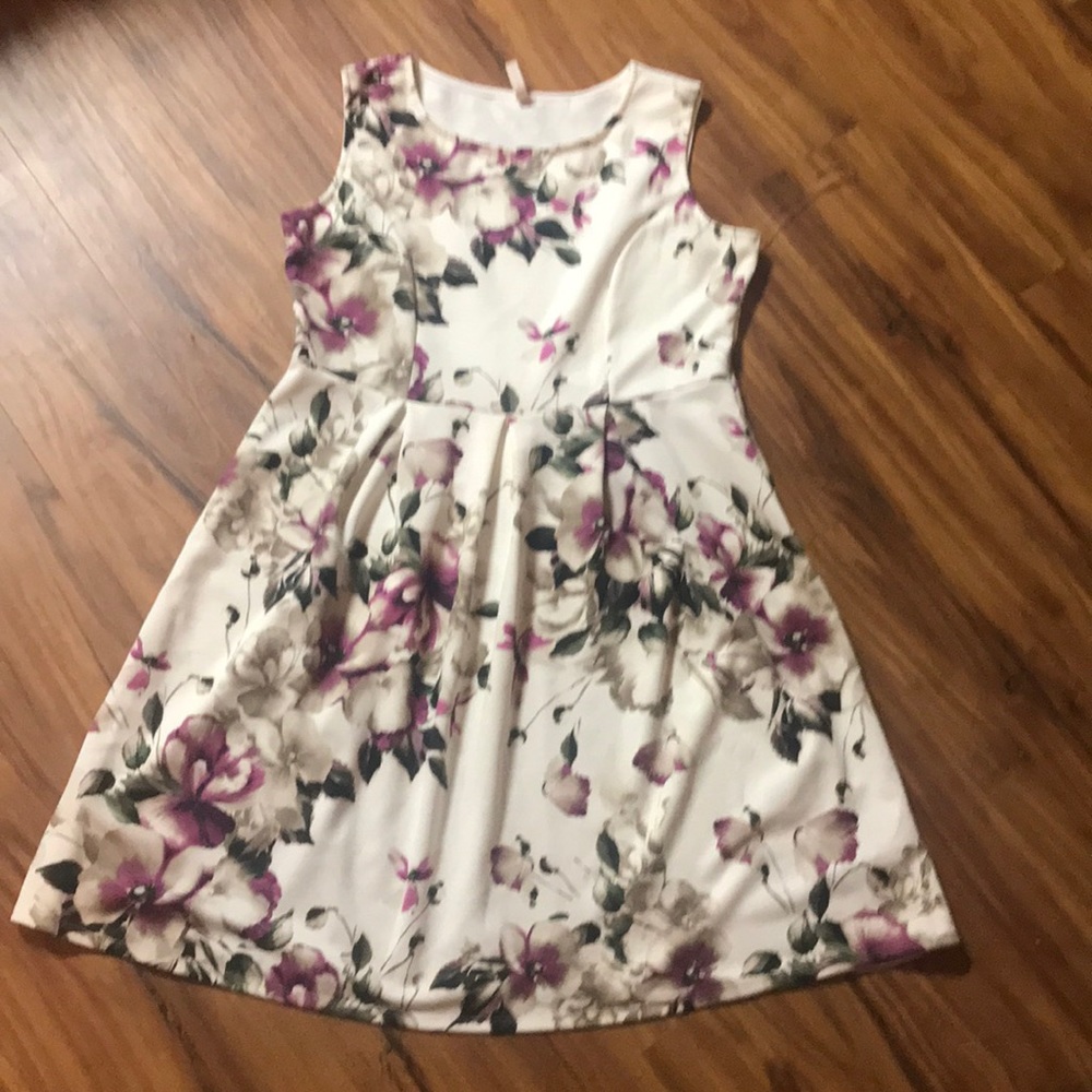 Sleeveless Floral Dress